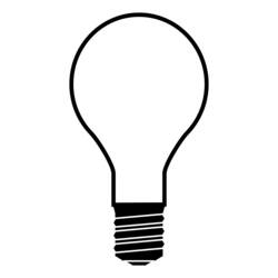 Disegno da colorare: Lampadina elettrica (Oggetti) #119362 - Pagine da Colorare Stampabili Gratuite