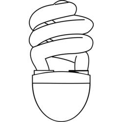 Disegno da colorare: Lampadina elettrica (Oggetti) #119466 - Pagine da Colorare Stampabili Gratuite