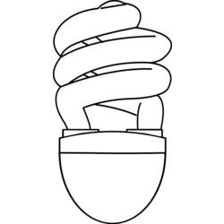 Disegno da colorare: Lampadina elettrica (Oggetti) #119581 - Pagine da Colorare Stampabili Gratuite