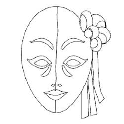 Disegno da colorare: Maschera (Oggetti) #120665 - Pagine da Colorare Stampabili Gratuite