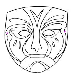 Disegno da colorare: Maschera (Oggetti) #120750 - Pagine da Colorare Stampabili Gratuite