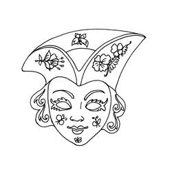 Disegno da colorare: Maschera (Oggetti) #120767 - Pagine da Colorare Stampabili Gratuite