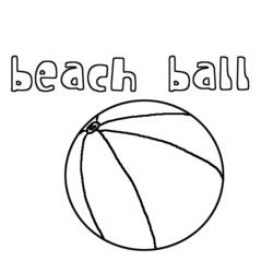 Disegno da colorare: pallone da spiaggia (Oggetti) #169180 - Pagine da Colorare Stampabili Gratuite