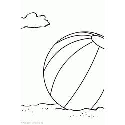 Disegno da colorare: pallone da spiaggia (Oggetti) #169184 - Pagine da Colorare Stampabili Gratuite
