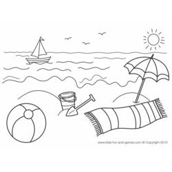 Disegno da colorare: pallone da spiaggia (Oggetti) #169256 - Pagine da Colorare Stampabili Gratuite