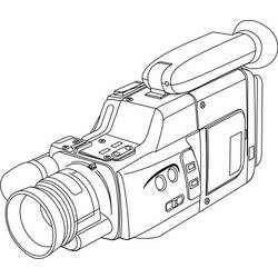 Disegno da colorare: Videocamera (Oggetti) #120223 - Pagine da Colorare Stampabili Gratuite