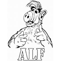 Disegni da colorare: ALF - Pagine da Colorare Stampabili Gratuite