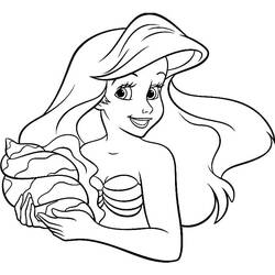 Disegni da colorare: Ariel - Pagine da Colorare Stampabili Gratuite