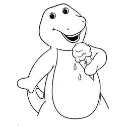 Disegni da colorare: Barney - Pagine da Colorare Stampabili Gratuite