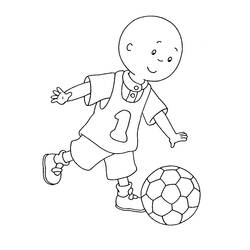 Disegni da colorare: Caillou - Pagine da Colorare Stampabili Gratuite