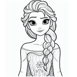 Disegni da colorare: Elsa - Pagine da Colorare Stampabili Gratuite