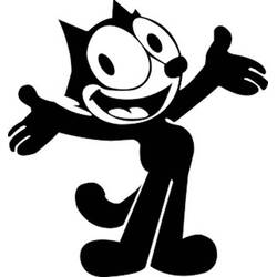 Disegni da colorare: Felix il Gatto - Pagine da Colorare Stampabili Gratuite