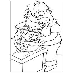 Disegni da colorare: Homer Simpson - Pagine da Colorare Stampabili Gratuite