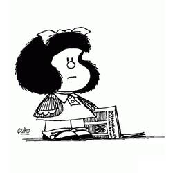 Disegni da colorare: Mafalda - Pagine da Colorare Stampabili Gratuite
