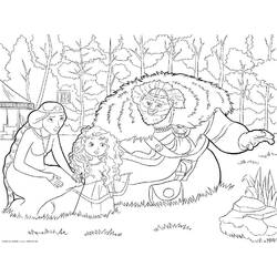 Disegni da colorare: Merida (Ribelle) - Pagine da Colorare Stampabili Gratuite