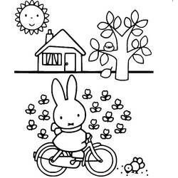 Disegni da colorare: Miffy - Pagine da Colorare Stampabili Gratuite