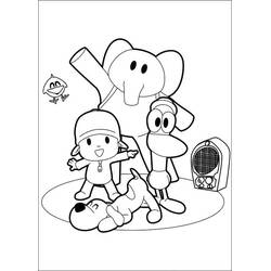 Disegni da colorare: Pocoyo - Pagine da Colorare Stampabili Gratuite