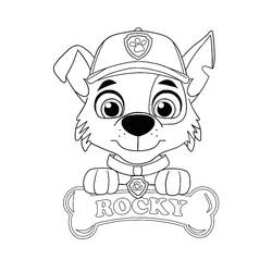 Disegni da colorare: Rocky PAW Patrol - Pagine da Colorare Stampabili Gratuite