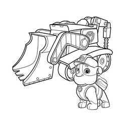 Disegni da colorare: Rubble PAW Patrol - Pagine da Colorare Stampabili Gratuite