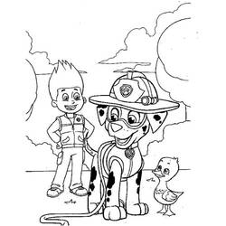 Disegni da colorare: Ryder PAW Patrol - Pagine da Colorare Stampabili Gratuite