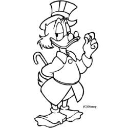 Disegni da colorare: Scrooge McDuck - Pagine da Colorare Stampabili Gratuite