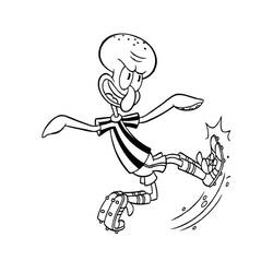 Disegni da colorare: Squidward Tentacles - Pagine da Colorare Stampabili Gratuite