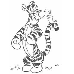 Disegni da colorare: Tigger - Pagine da Colorare Stampabili Gratuite