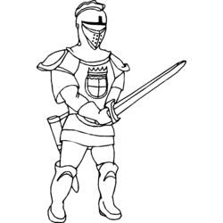 Disegni da colorare: Cavaliere - Pagine da Colorare Stampabili Gratuite