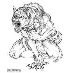 Disegni da colorare: Lupo Mannaro - Pagine da Colorare Stampabili Gratuite