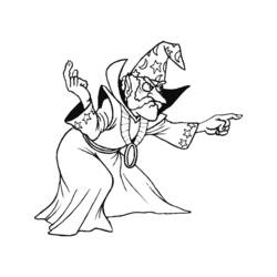 Disegni da colorare: Mago - Pagine da Colorare Stampabili Gratuite