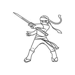 Disegni da colorare: Ninja - Pagine da Colorare Stampabili Gratuite