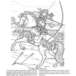 Disegno da colorare: Samurai (Personaggi Fantasy e Avventura) #107277 - Pagine da Colorare Stampabili Gratuite