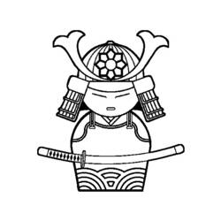 Disegno da colorare: Samurai (Personaggi Fantasy e Avventura) #107287 - Pagine da Colorare Stampabili Gratuite