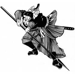 Disegno da colorare: Samurai (Personaggi Fantasy e Avventura) #107305 - Pagine da Colorare Stampabili Gratuite