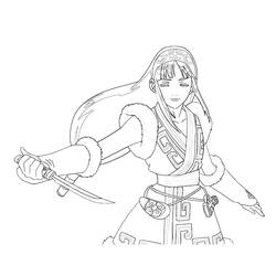 Disegno da colorare: Samurai (Personaggi Fantasy e Avventura) #107325 - Pagine da Colorare Stampabili Gratuite