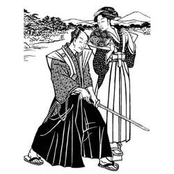Disegno da colorare: Samurai (Personaggi Fantasy e Avventura) #107387 - Pagine da Colorare Stampabili Gratuite