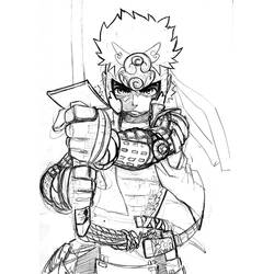 Disegno da colorare: Samurai (Personaggi Fantasy e Avventura) #107429 - Pagine da Colorare Stampabili Gratuite