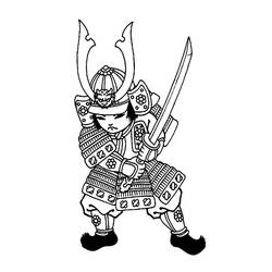 Disegno da colorare: Samurai (Personaggi Fantasy e Avventura) #186149 - Pagine da Colorare Stampabili Gratuite