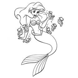 Disegno da colorare: Sirena (Personaggi Fantasy e Avventura) #147165 - Pagine da Colorare Stampabili Gratuite