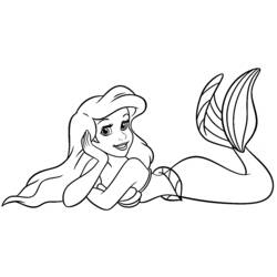 Disegno da colorare: Sirena (Personaggi Fantasy e Avventura) #147166 - Pagine da Colorare Stampabili Gratuite