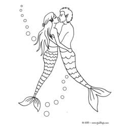 Disegno da colorare: Sirena (Personaggi Fantasy e Avventura) #147174 - Pagine da Colorare Stampabili Gratuite