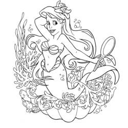 Disegno da colorare: Sirena (Personaggi Fantasy e Avventura) #147177 - Pagine da Colorare Stampabili Gratuite