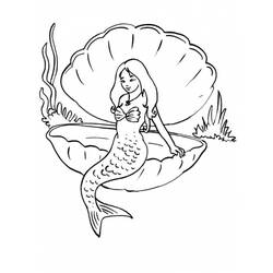 Disegno da colorare: Sirena (Personaggi Fantasy e Avventura) #147178 - Pagine da Colorare Stampabili Gratuite