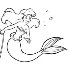Disegni da colorare: Sirena - Pagine da Colorare Stampabili Gratuite