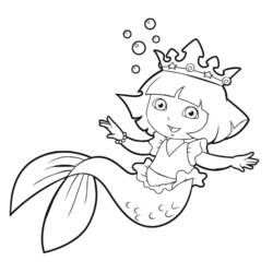Disegno da colorare: Sirena (Personaggi Fantasy e Avventura) #147201 - Pagine da Colorare Stampabili Gratuite