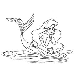 Disegno da colorare: Sirena (Personaggi Fantasy e Avventura) #147223 - Pagine da Colorare Stampabili Gratuite