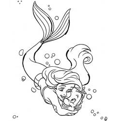 Disegno da colorare: Sirena (Personaggi Fantasy e Avventura) #147231 - Pagine da Colorare Stampabili Gratuite