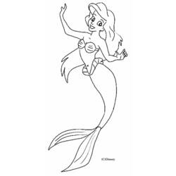 Disegno da colorare: Sirena (Personaggi Fantasy e Avventura) #147272 - Pagine da Colorare Stampabili Gratuite