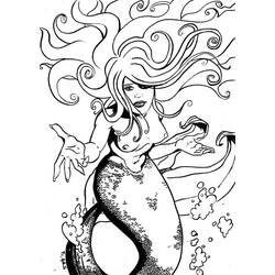 Disegno da colorare: Sirena (Personaggi Fantasy e Avventura) #147279 - Pagine da Colorare Stampabili Gratuite