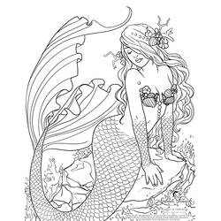 Disegno da colorare: Sirena (Personaggi Fantasy e Avventura) #147320 - Pagine da Colorare Stampabili Gratuite